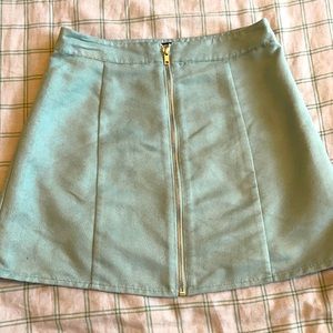 Suede Mini Skirt